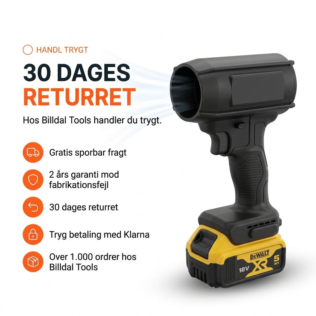Handl trygt hos Billdal Tools – 30 dages returret